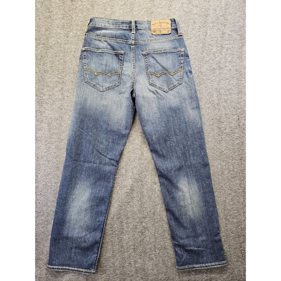 American Eagle Jeans Mens Size 26x28 (27x27) Dark Wash Fade Active Flex Athletic - Picture 2 of 10